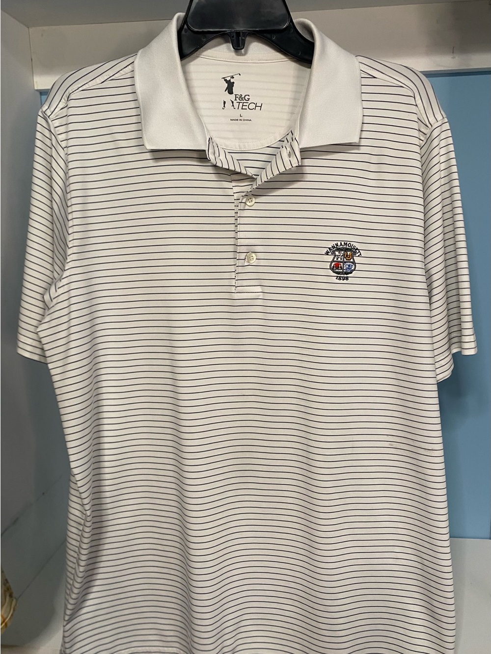 Fairway & Greene Wannamoisett Country Club Men’s Polo Golf Shirt  L